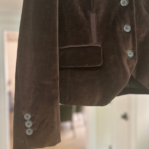 Vintage CELINE Brown Velvet Blazer - Never worn, like new - Size 10 - Picture 5 of 14